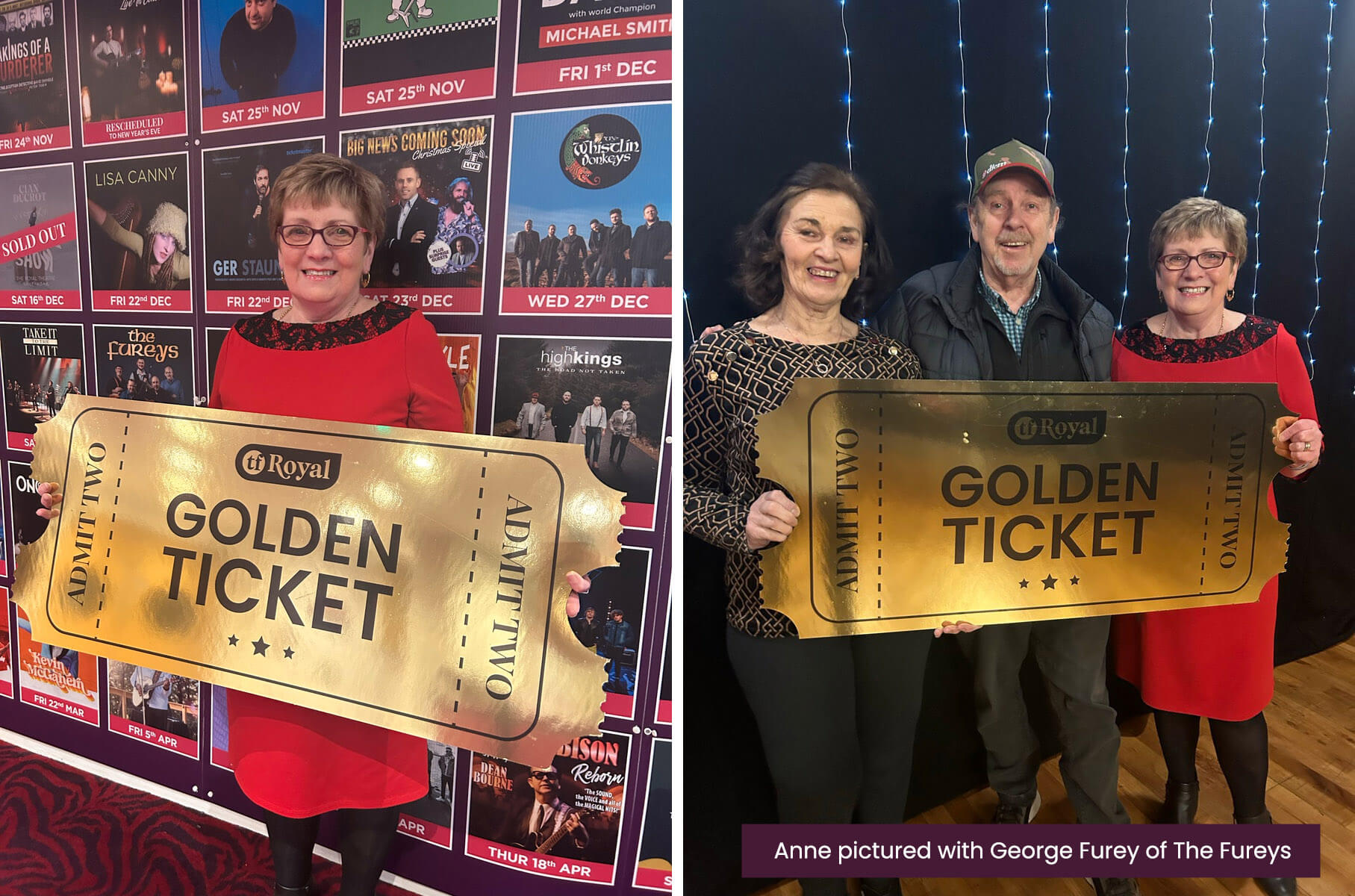 Golden Ticket Winners 2023 TF Royal Hotel Theatre