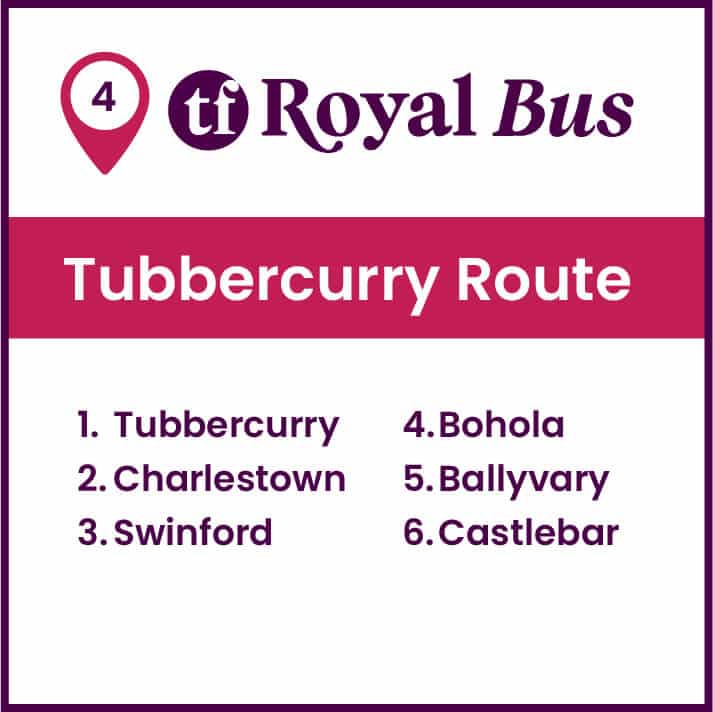 tubbercurry bus route